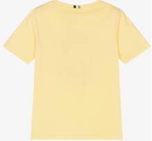 Load image into Gallery viewer, HUGO BOSS Boys Yellow Cotton Logo T-Shirt
