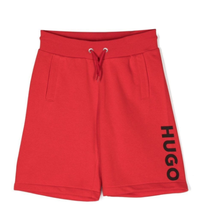 Load image into Gallery viewer, HUGO KIDS logo-print drawstring shorts
