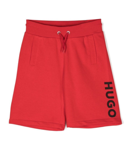 HUGO KIDS logo-print drawstring shorts