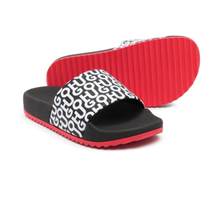 Load image into Gallery viewer, HUGO KIDS logo-print slip-on slides
