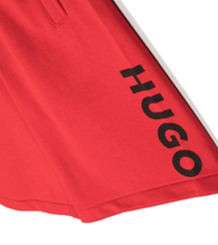 Load image into Gallery viewer, HUGO KIDS logo-print drawstring shorts
