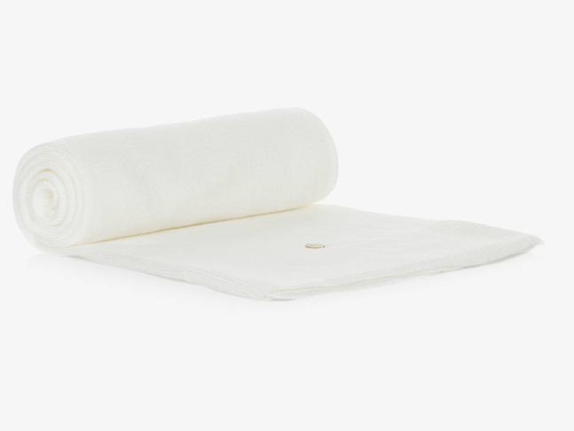 PAZ RODRIGUEZ Ivory Organic Cotton Blanket (90cm)