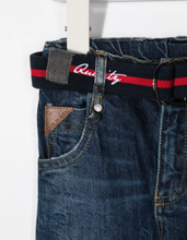 Load image into Gallery viewer, Lapin House Belted Fitted Jeans
