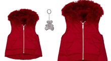 Load image into Gallery viewer, LAPIN HOUSE Girl red Hooded Waistcoat
