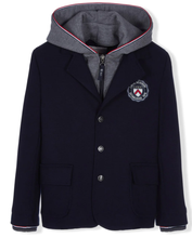 Load image into Gallery viewer, Lapin House logo patch hooded blazer
