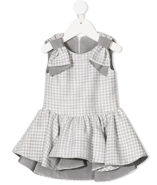 LAPIN HOUSE houndstooth peplum dress