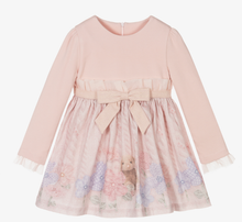 Load image into Gallery viewer, LAPIN HOUSE Girls Pink Bow Cotton Dress
