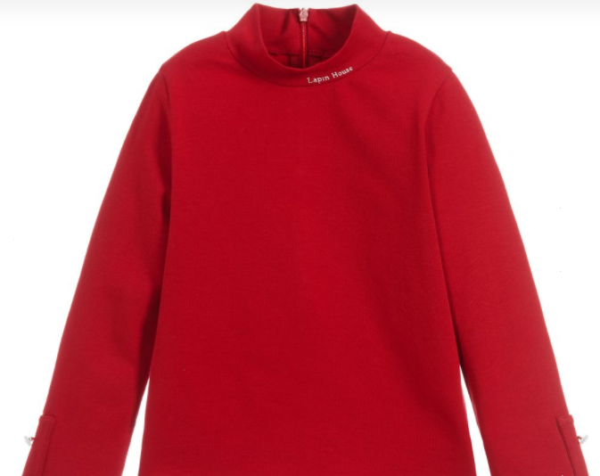 LAPIN HOUSE red turtle neck thsirt