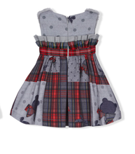 Load image into Gallery viewer, Lapin House tartan panel dress
