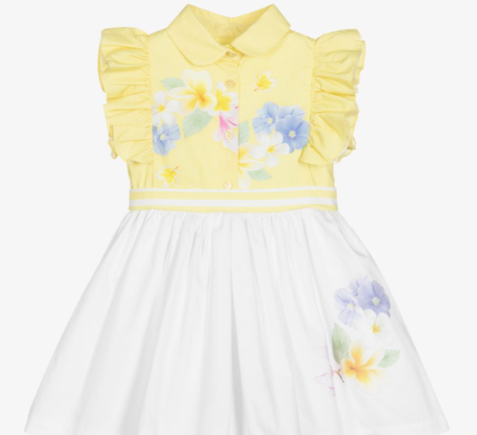 LAPIN HOUSE Yellow & White Floral Dress