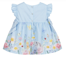 Load image into Gallery viewer, Lapin House Blue Cotton Baby Dress
