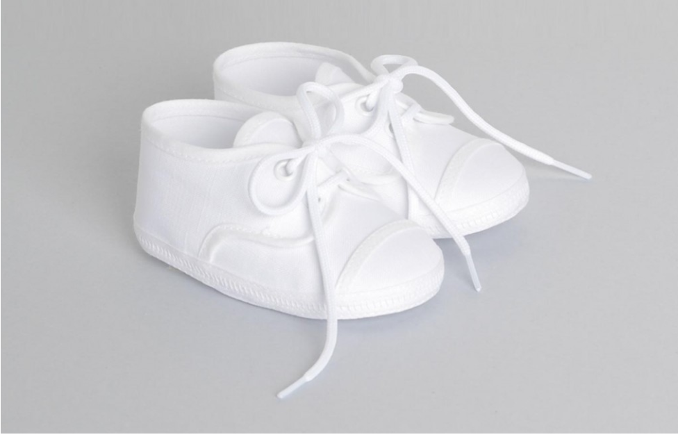 ALETTA white line pram shoes