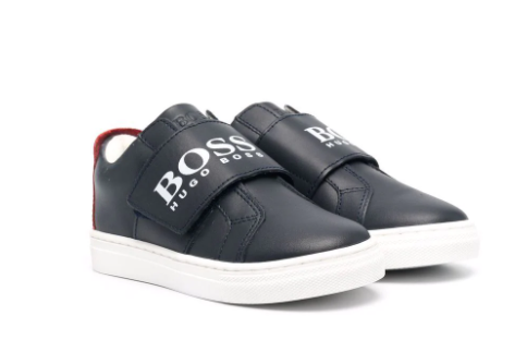 HUGO BOSS logo print low top sneakers