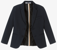 Load image into Gallery viewer, HUGO BOSS Boys Navy Blue Milano Blazer
