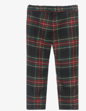 Load image into Gallery viewer, PATACHOU Boys Navy Blue Tartan Trousers
