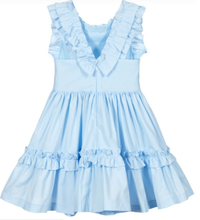 Load image into Gallery viewer, Patachou Girls Pale Blue Cotton Dress
