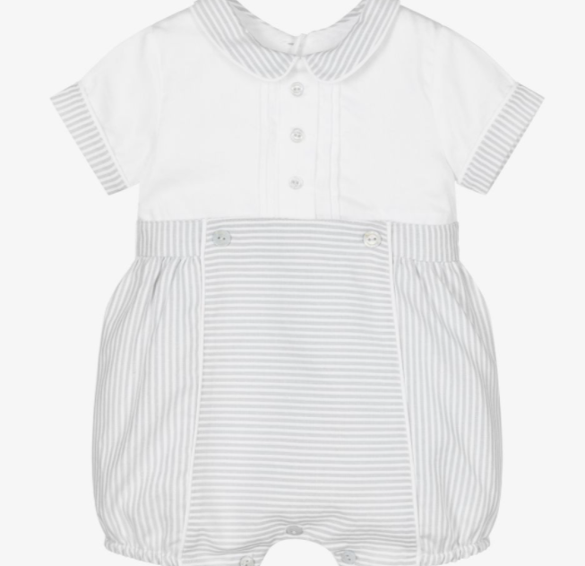 PATACHOU grey and white striped shortie