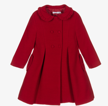 Load image into Gallery viewer, PATACHOU Girls Red Felted Coat
