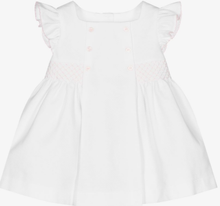 Load image into Gallery viewer, PATACHOU white cotton pique baby dress
