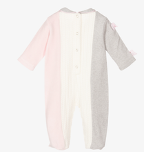 Load image into Gallery viewer, LAPIN HOUSE Pink, Ivory &amp; Grey Babygrow
