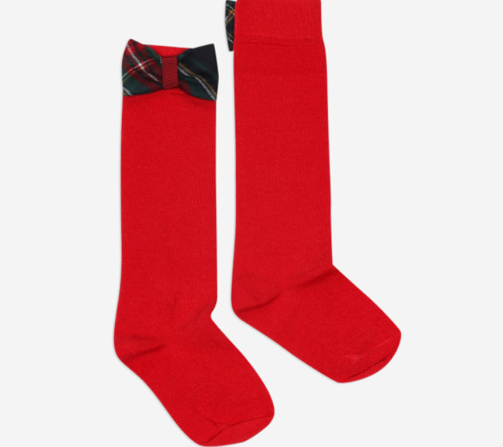 PATACHOU Knee High Red Socks