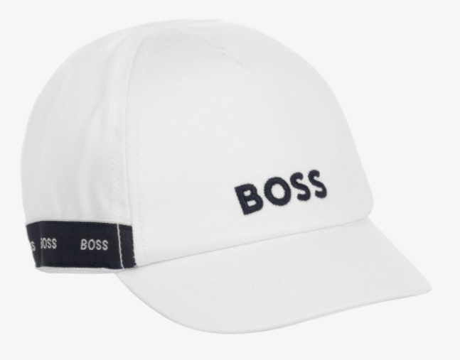 HUGO BOSS cotton twill baby cap