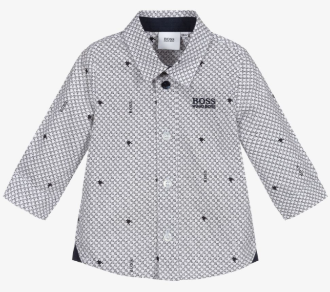 HUGO BOSS printed baby shirt