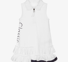 Load image into Gallery viewer, LAPIN HOUSE Girls White Cotton Polo Dress
