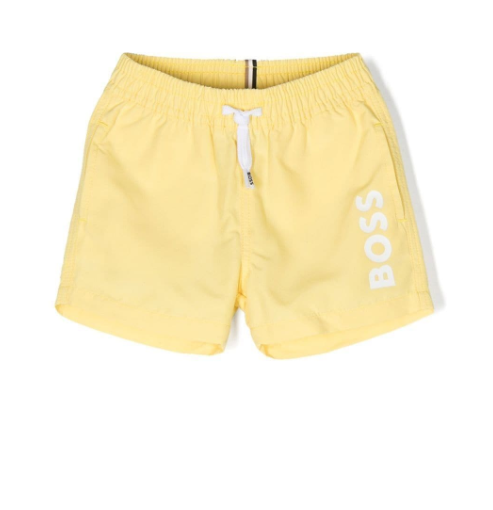 HUGO BOSS logo-print swim shorts